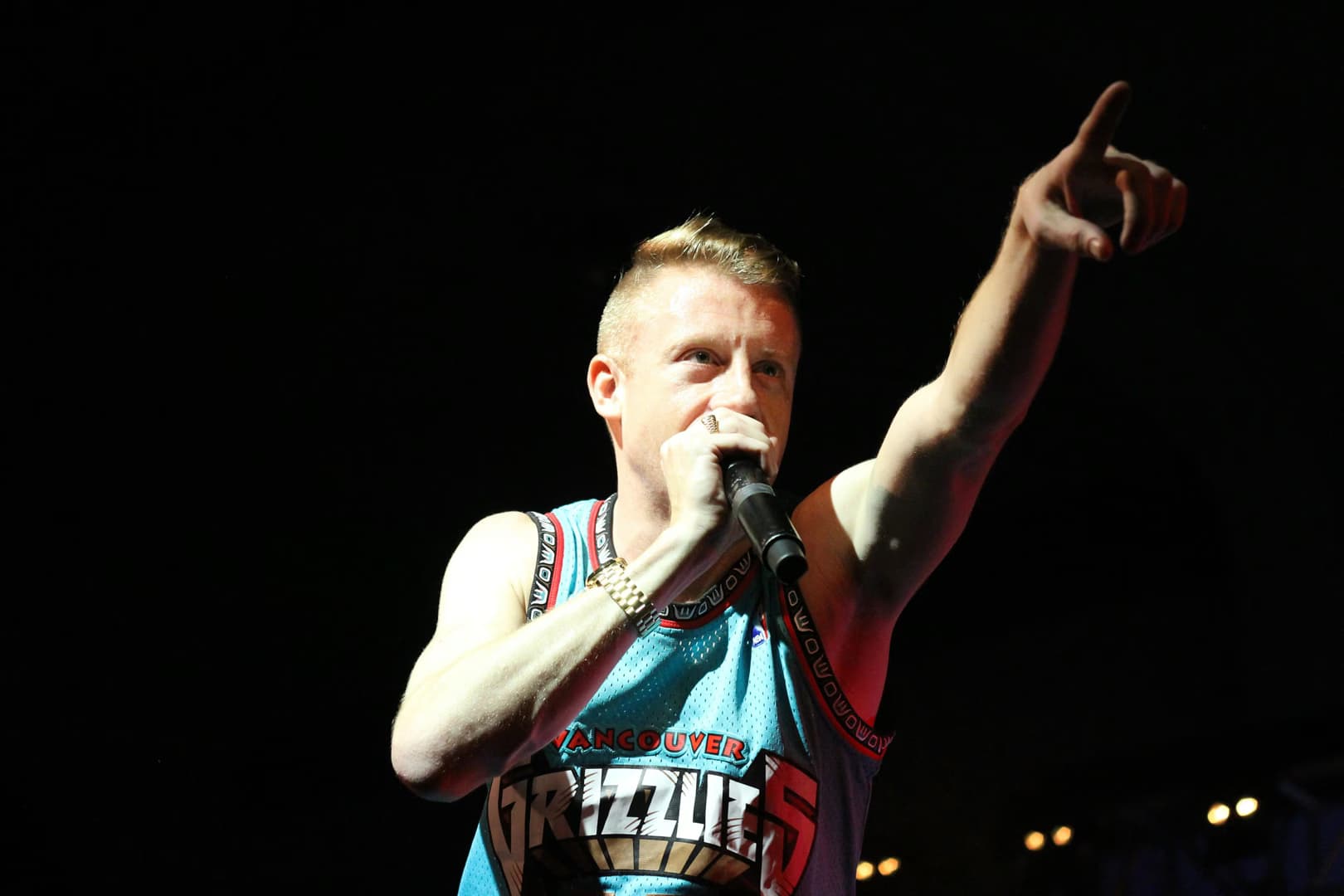 Macklemore chants “Free Palestine” at first concert after Sheeran tour removal