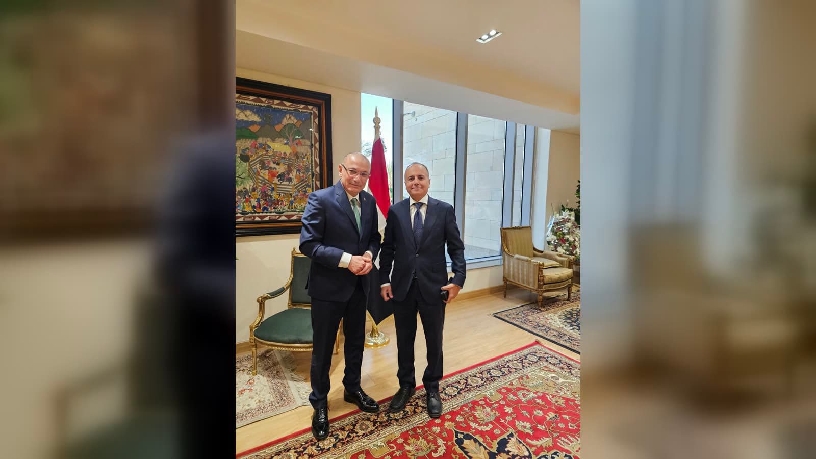 سفير تركيا في القاهرة يزور مساعد وزير الخارجية المصري للمراسم