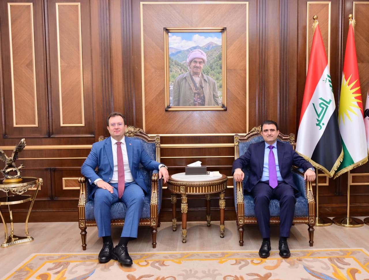 القنصلية التركية في أربيل تلتقي رئيس ديوان مجلس وزراء إقليم كردستان أوميد صباح