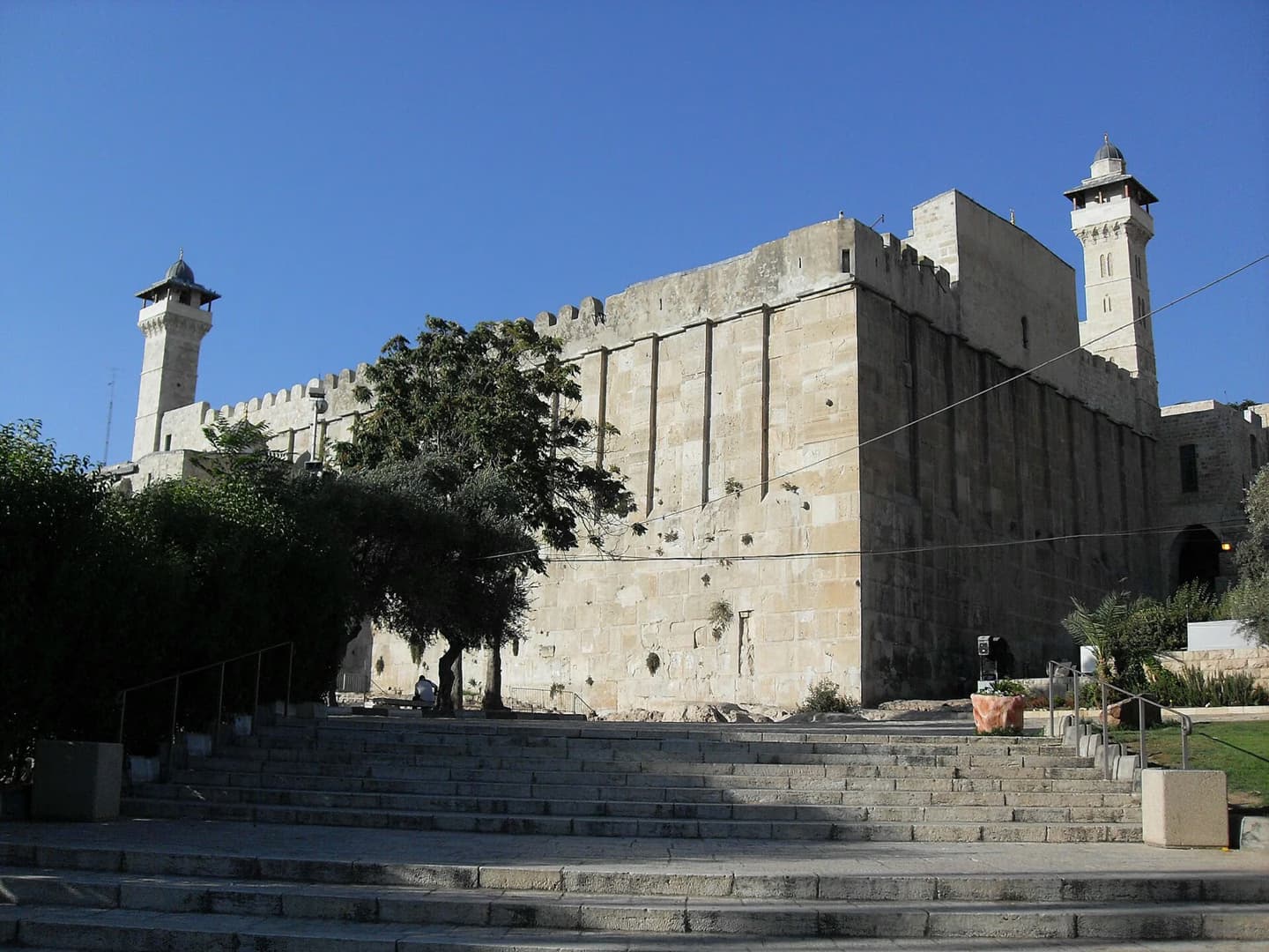 Settlers dance inside Hebron’s Ibrahimi Mosque after it is closed to Muslims