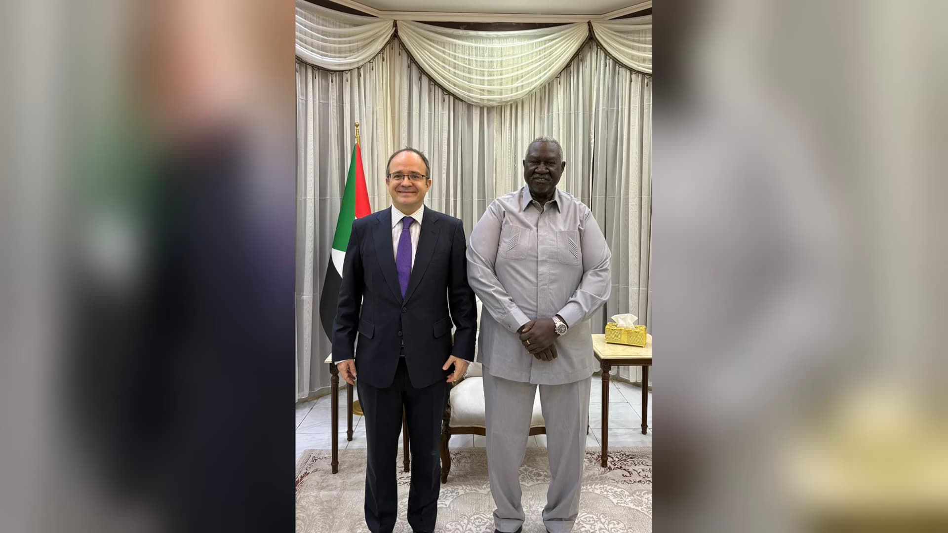 Türkiye'nin Sudan Büyükelçisi Malik Agar'ı ziyaret etti