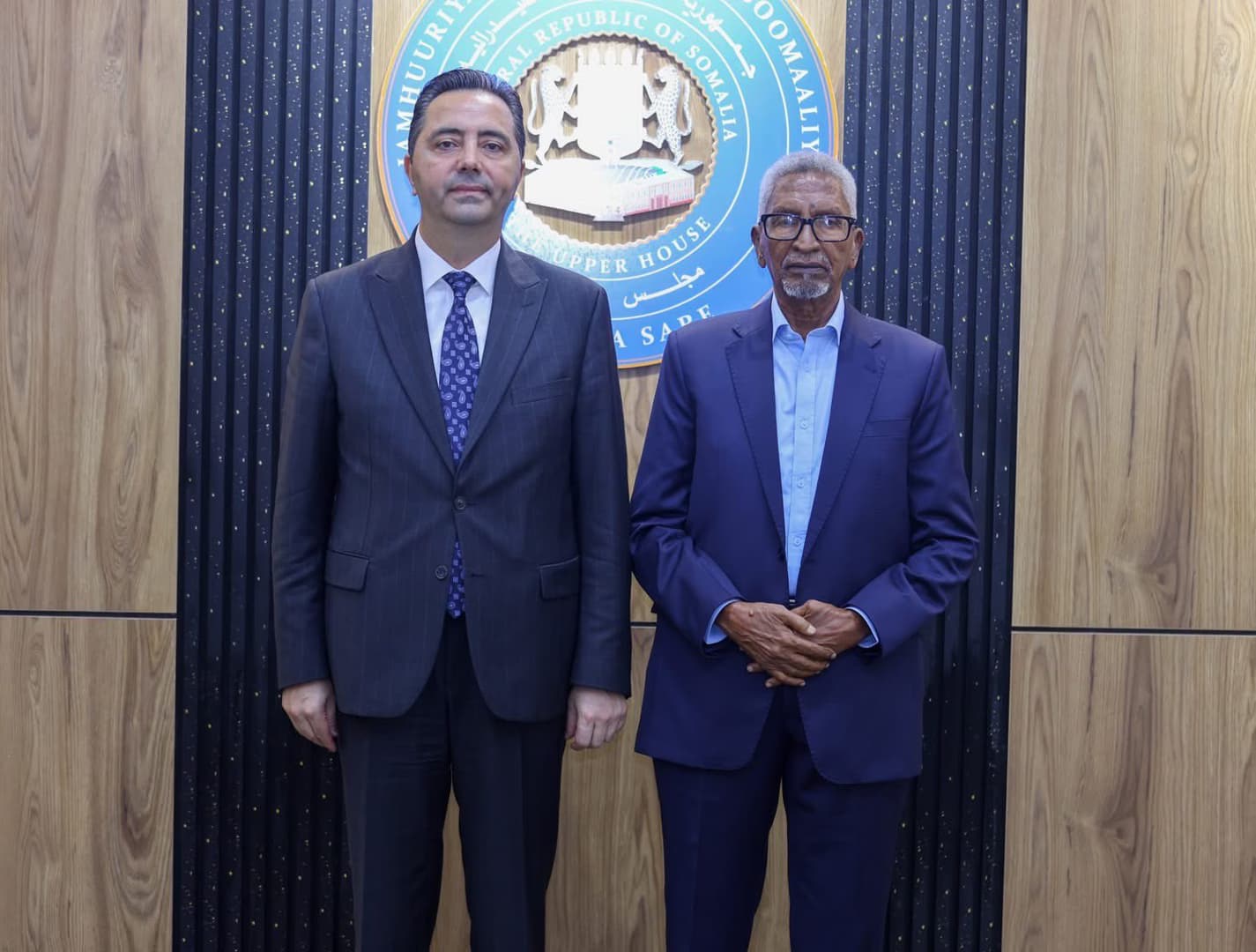 السفير التركي في مقديشو يزور رئيس مجلس الشيوخ الصومالي