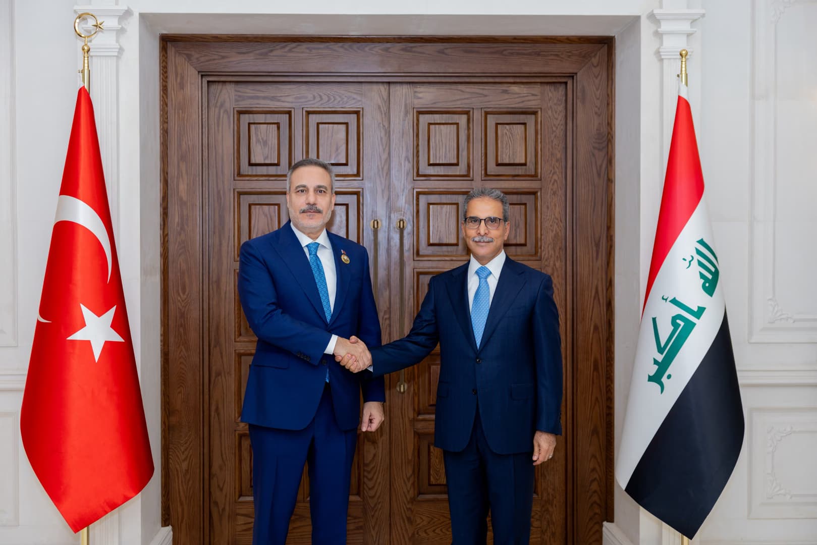 فيدان يلتقي رئيس مجلس القضاء الأعلى العراقي فائق زيدان في بغداد